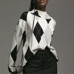 NWT Anthropologie Maeve The Carys Mock Neck Sweater Size S Small